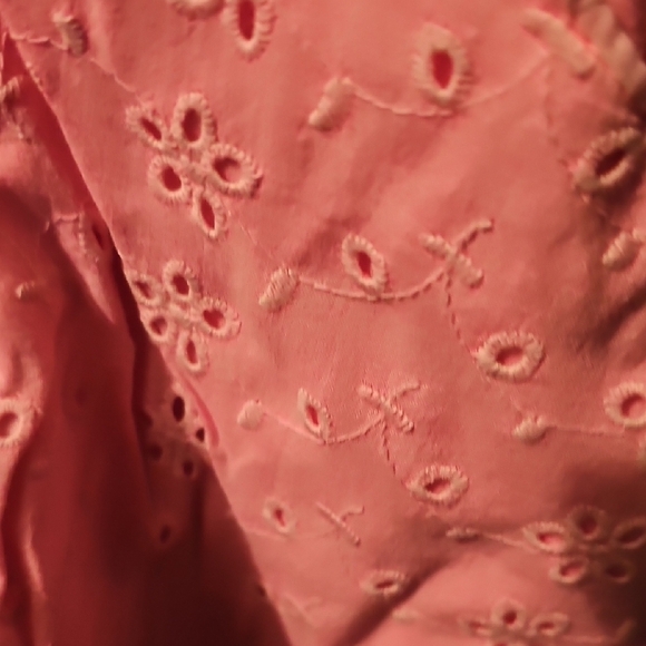 Cherokee Girls Pink Eyelet Adjustable Shorts Size 7/8 - Picture 3 of 6